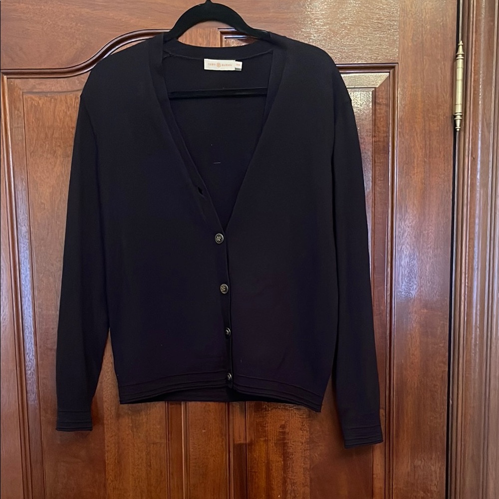 Tory Burch Black Cardigan Sweater